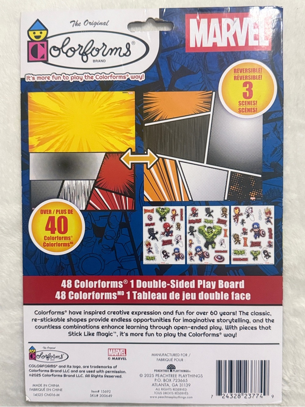 Colorforms Marvel Sticker Story Set  NWT - Picture 2 of 2